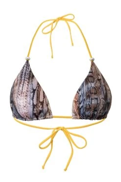 Bikini-Oberteil Pure Grace -Berühmtes Bademoden Geschäft 2525846218301751005 12619 FreistellerFront printsnakeyellowPSY