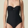 MARIE JO Badeanzug Unterlegt, Trägerlos -Berühmtes Bademoden Geschäft 2558895218blackZWA 12983 Zoomify2Front 1000x1500 15