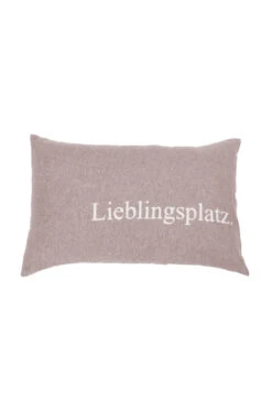 Kissenhülle SILVRETTA Lieblingsplatz Rauch