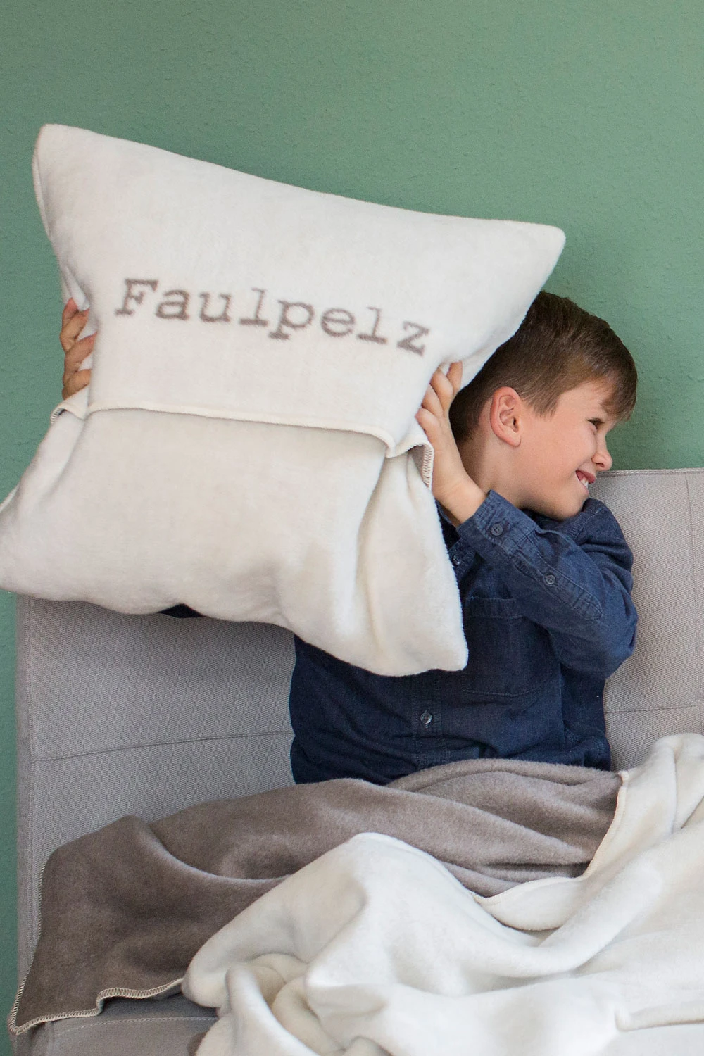 Kissenhülle VERONA Faulpelz Rohweiß 4 Kissenhülle VERONA Faulpelz Rohweiß – Bild 2