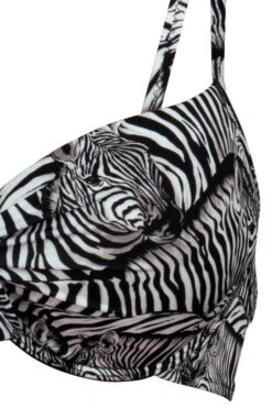 Rosa Faia Bikini-Oberteil Eleonore -Berühmtes Bademoden Geschäft 2603047218schwarz weiss430 13710 DetailbildFront 10x15 1000