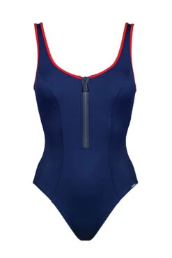 Badeanzug Mit Front-Zipper -Berühmtes Bademoden Geschäft 2604843218navy red749 13618 FreistellerFront 10x15 1005