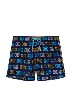 Hom Beach Boxer Leon -Berühmtes Bademoden Geschäft 2623206218navyprintP0RA 13748 FreistellerFront 10x15 1005