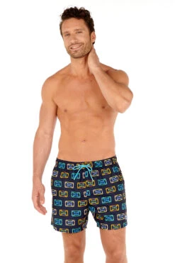 Hom Beach Boxer Leon -Berühmtes Bademoden Geschäft 2623258218navyprintP0RA 13748 AdditionalPic1 10x15 1002
