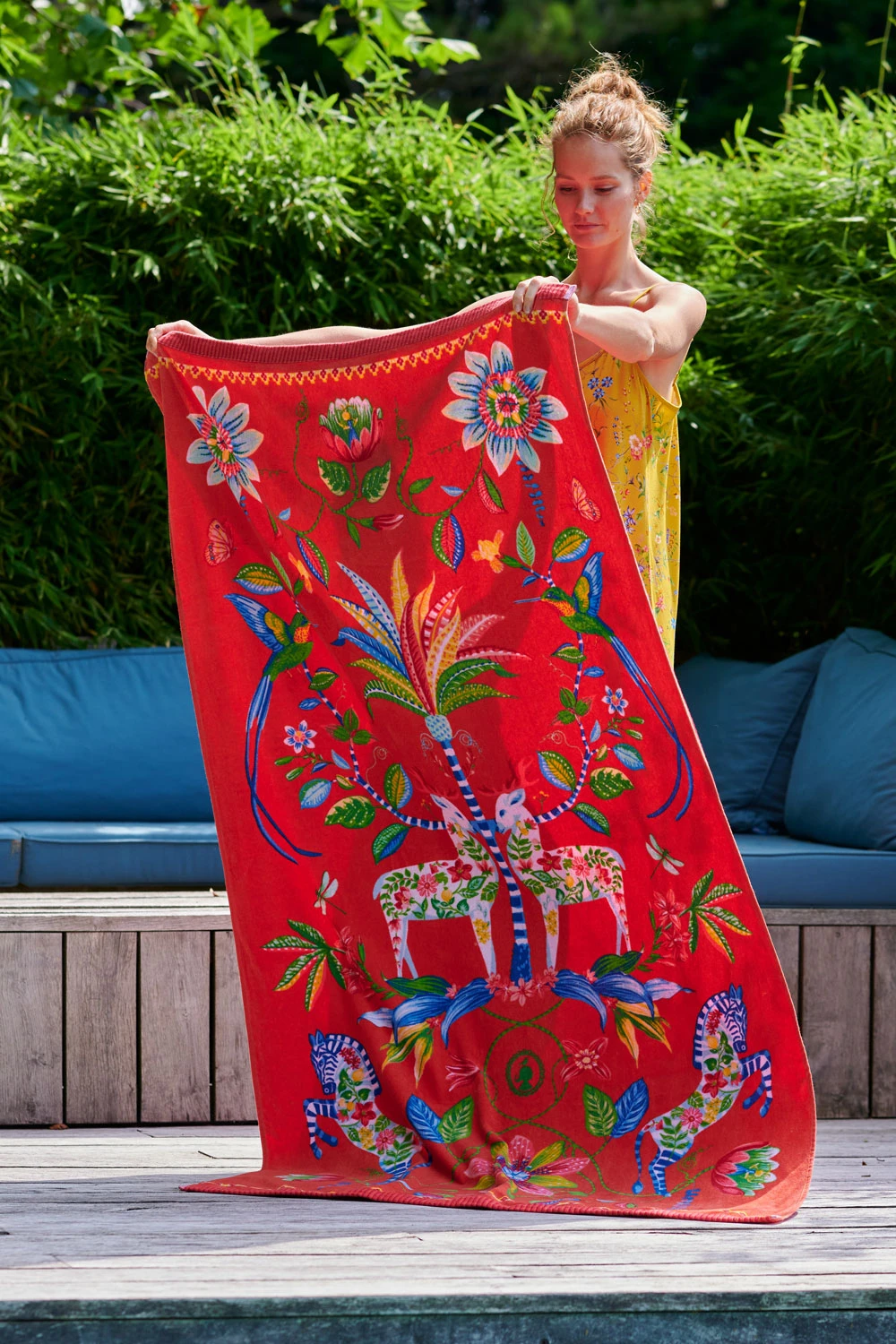 Pip Studio Curio Beach Towel Orange 3 Pip Studio Curio Beach Towel Orange