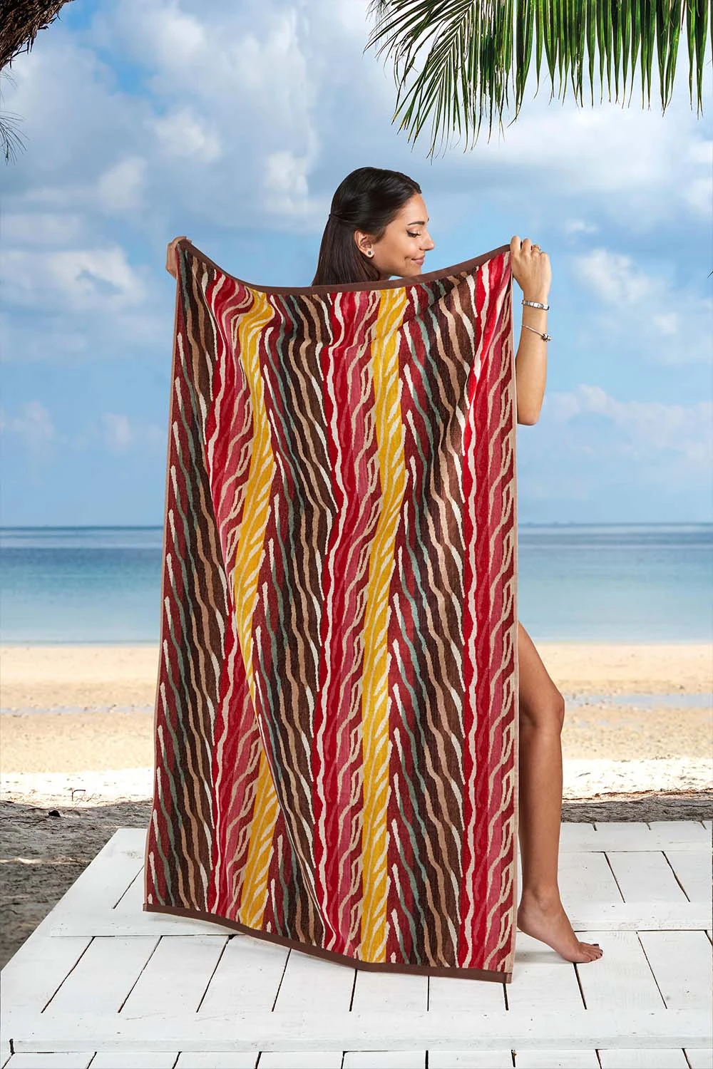 Strandtuch Missouri Hellbraun 4 Strandtuch Missouri Hellbraun – Bild 2