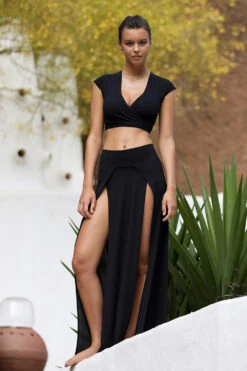 Schlitzrock Lang Jax 13 Schlitzrock Lang Jax -Berühmtes Bademoden Geschäft 2653458218noirNOIR 11168 AdditionalPic2 10x15 1003