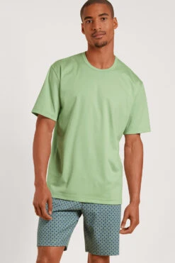 Calida Pyjama Kurz Iris Green
