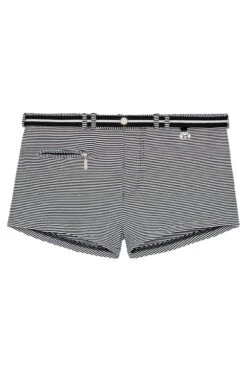 Hom Swim Shorts Eddy 9 Hom Swim Shorts Eddy -Berühmtes Bademoden Geschäft 2688078218blackwhitestripesR04W 15139 FreistellerFront 10x15 1005