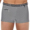 Hom Swim Shorts Eddy -Berühmtes Bademoden Geschäft 2688091218blackwhitestripesR04W 15139 Zoomify2Front 1000x1500 15