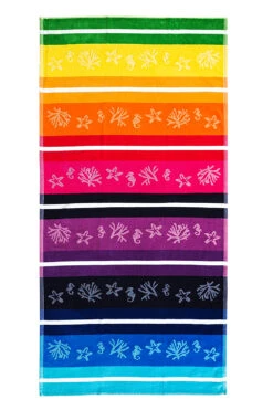 Strandtuch Beach Color Regenbogen