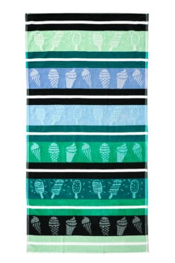 Strandtuch Beach Color Blau-grün