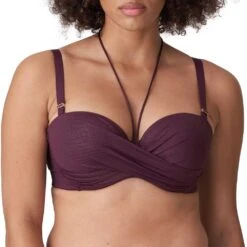PrimaDonna Swim Dalyan 4009817 Unterlegter Bikini Trägerlos Wein 75C